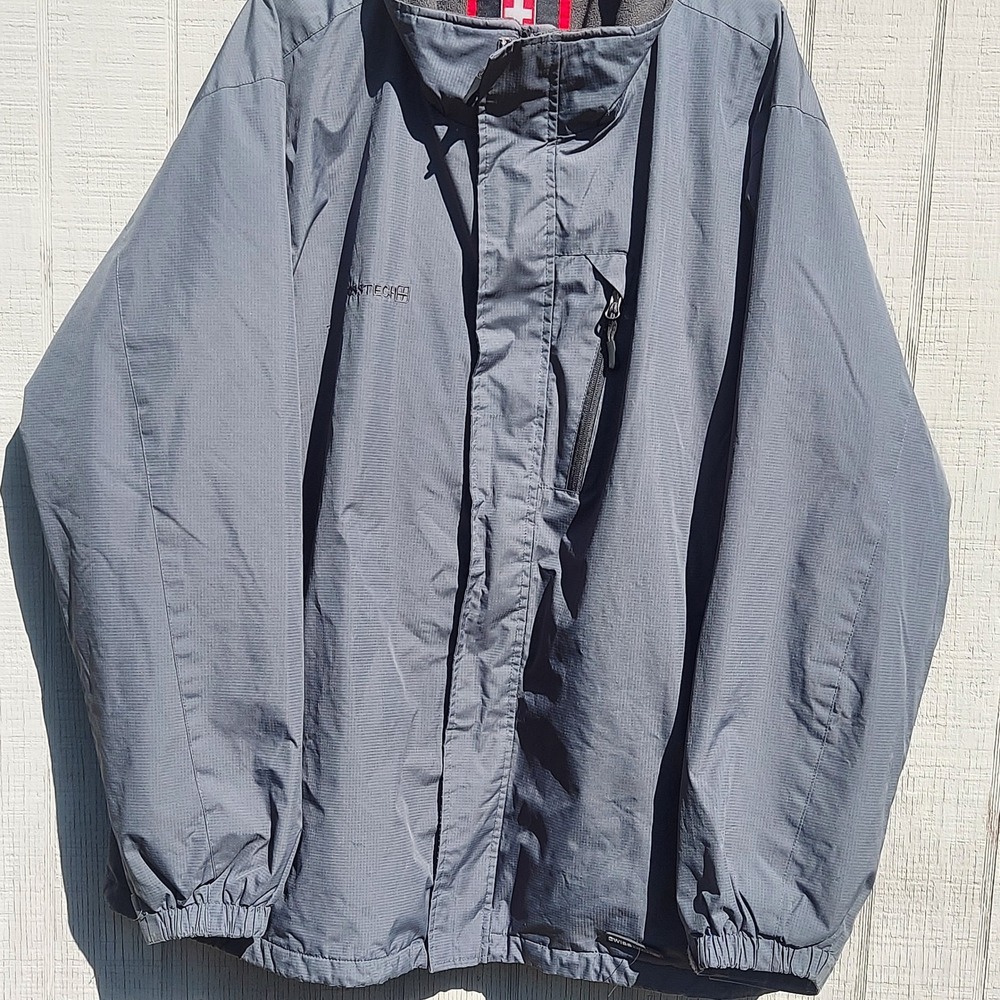 SwissTech Men's 2XL Gray Full Zip Lightweight Jacket Outdoor Coat Read!